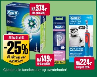 Europris Alt fra oral-b tilbud