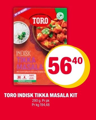 Coop Extra Toro Indisk Tikka Masala Kit tilbud