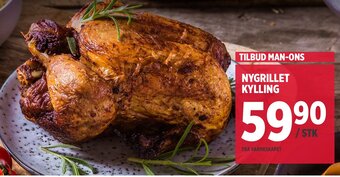 Meny Nygrillet Kylling tilbud