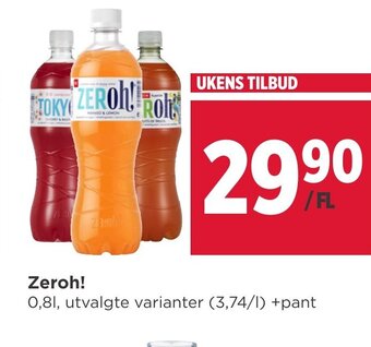 Meny Zeroh tilbud