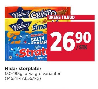 Meny Nidar storplater tilbud