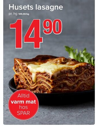 Spar Husets lasagne tilbud