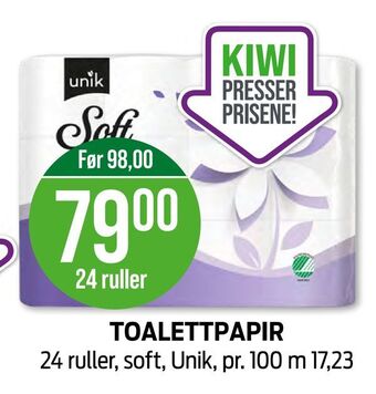 Kiwi Toalettpapir tilbud