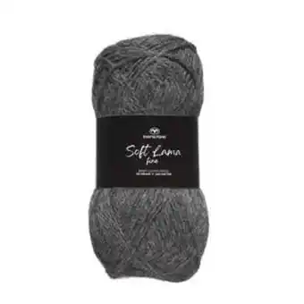 Panduro Garn soft lama fine 50 g m.grå tilbud