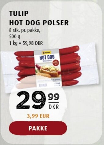 Scandinavian Park Tulip Hot Dog Pølser tilbud