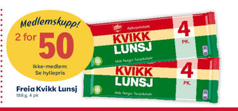 Matkroken Freia Kvikk Lunsj tilbud
