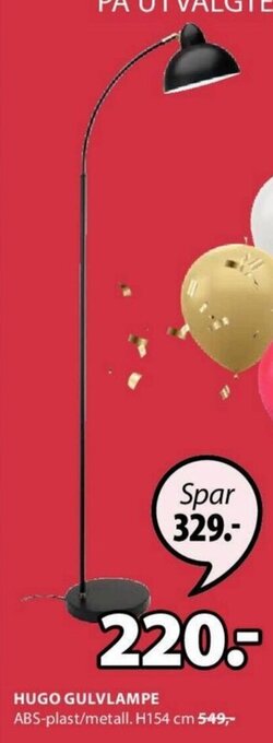 JYSK Hugo Gulvlampe tilbud