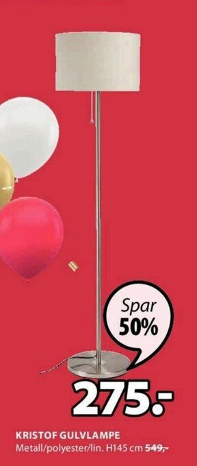 JYSK Kristof Gulvlampe tilbud