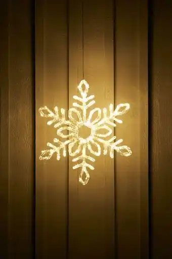 Rusta Dekorasjonsbelysning snowflake twinkle tilbud