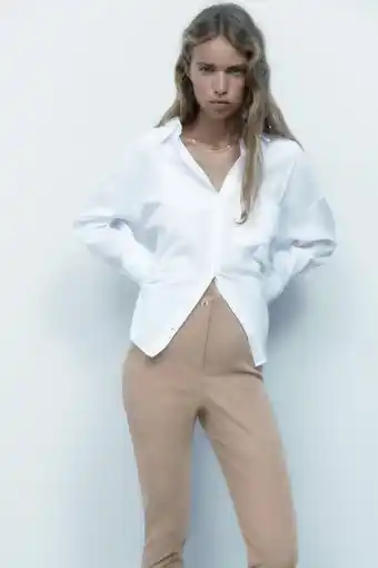 ZARA Soft leggings med gullfarget knapp tilbud