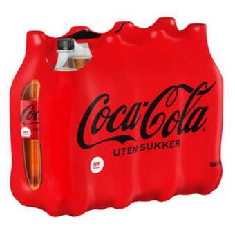 Meny Coca-cola u/sukker tilbud