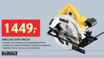 Sirkelsag 1200W DWE550