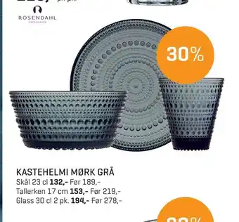 Kastehelmi mørk grå