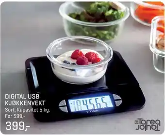 Jernia Digital usb kjøkkenvekt tilbud