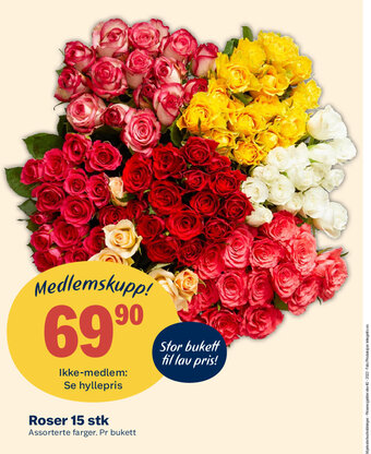 Coop Extra Roser 15 stk tilbud