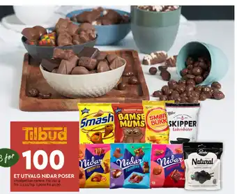 Coop Mega Et Utvalg Nidar Poser tilbud