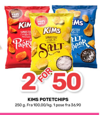 Matkroken Kims Potetchips tilbud