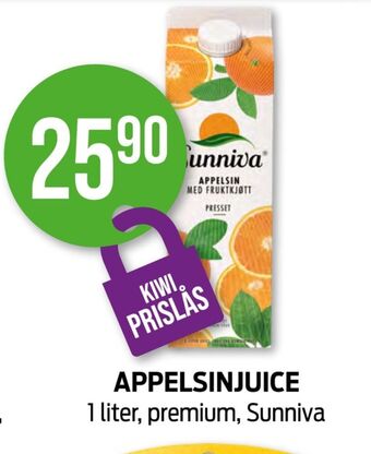 Kiwi Sunniva juice tilbud