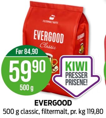 Kiwi Classic kaffe formalet tilbud