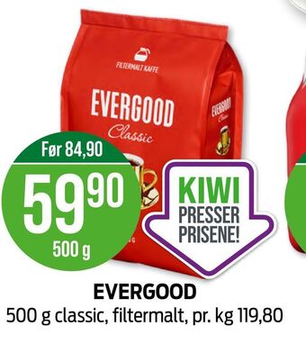 Kiwi Evergood tilbud