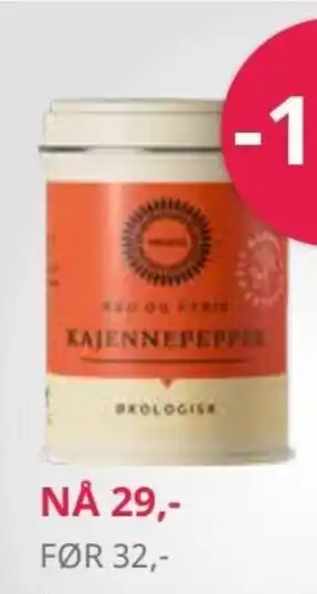 Sunkost Helios økologiske Krydder tilbud