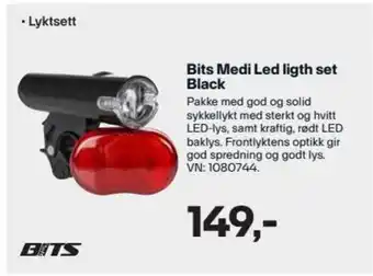 XXL Sport Bits Medi Led light Set Black tilbud