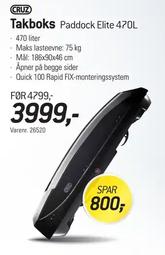 Thansen Takboks paddock elite 470l tilbud