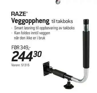 Thansen Veggoppheng til takboks tilbud
