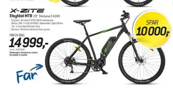 Thansen Elsykkel mtb 29" shimano e-6100 tilbud