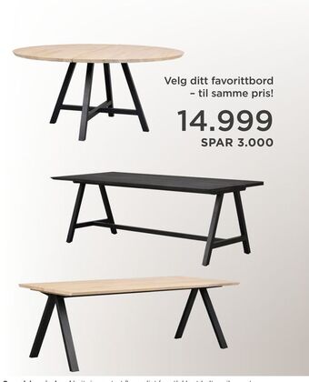 Møbelringen Carradale spisebord tilbud