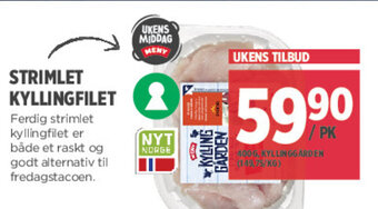 Meny Strimlet Kyllingfilet tilbud