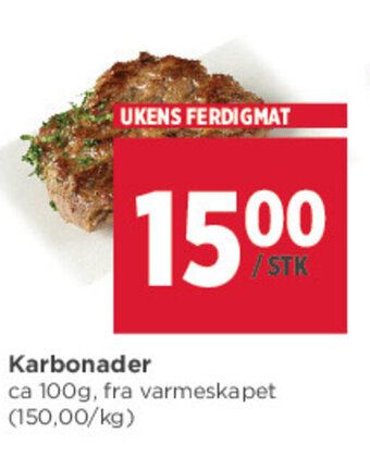 Meny Karbonader tilbud