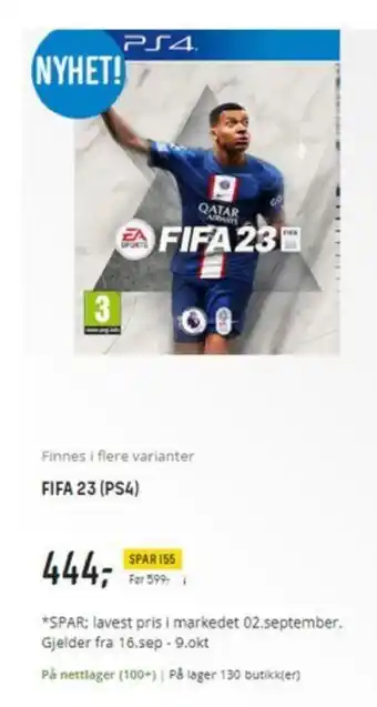 Elkjøp Fifa 23 (PS4) tilbud
