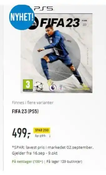 Elkjøp Fifa 23 (PS5) tilbud