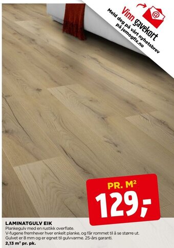 jem & fix Laminatgulv Eik tilbud