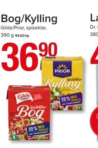 Spar Bog/Kylling tilbud