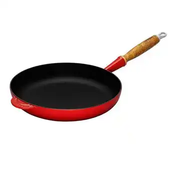 Christiania Glasmagasin Le creuset stekepanne m/trehåndtak 28cm cerise tilbud