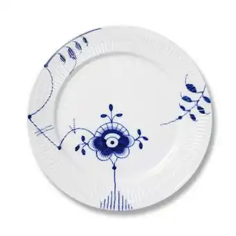 Christiania Glasmagasin Royal copenhagen musselmalet mega blå asjett 22cm tilbud