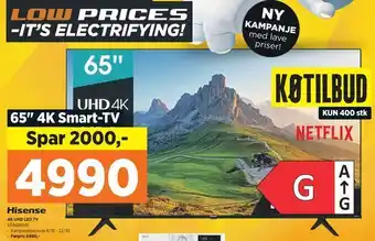 POWER Hisense 4k uhd led tv tilbud