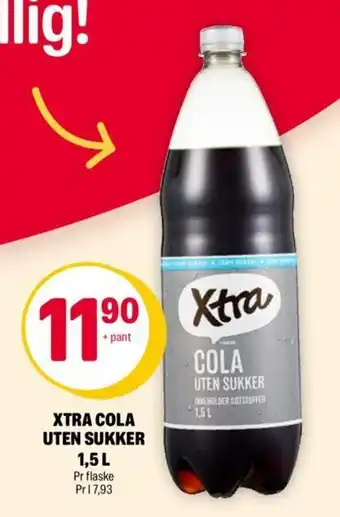 Coop Extra Xtra Cola Uten Sukker 1.5 L tilbud