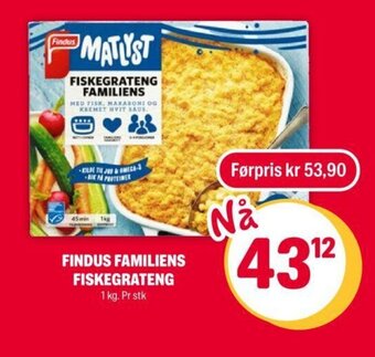 Coop Extra Findus Familiens Fiskegrateng tilbud