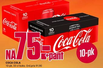 Europris Coca-cola zero brus tilbud