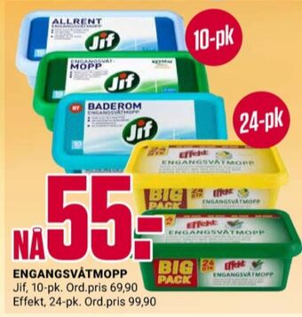 Europris Jif engangsmopp tilbud