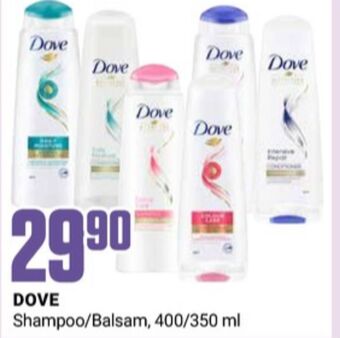 Europris Dove shampoo tilbud