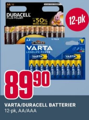 Europris Varta batterier tilbud