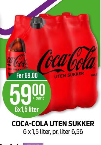 Kiwi Coca-cola zero brus tilbud