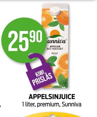Kiwi Sunniva juice tilbud