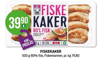 Kiwi Fiskemannen fiskekaker tilbud
