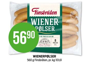 Kiwi Finsbråten wienerpølser tilbud