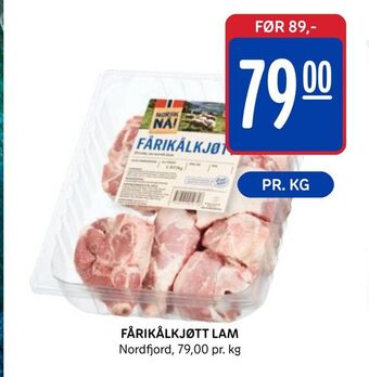 Rema 1000 Fårikålkjøtt lam tilbud